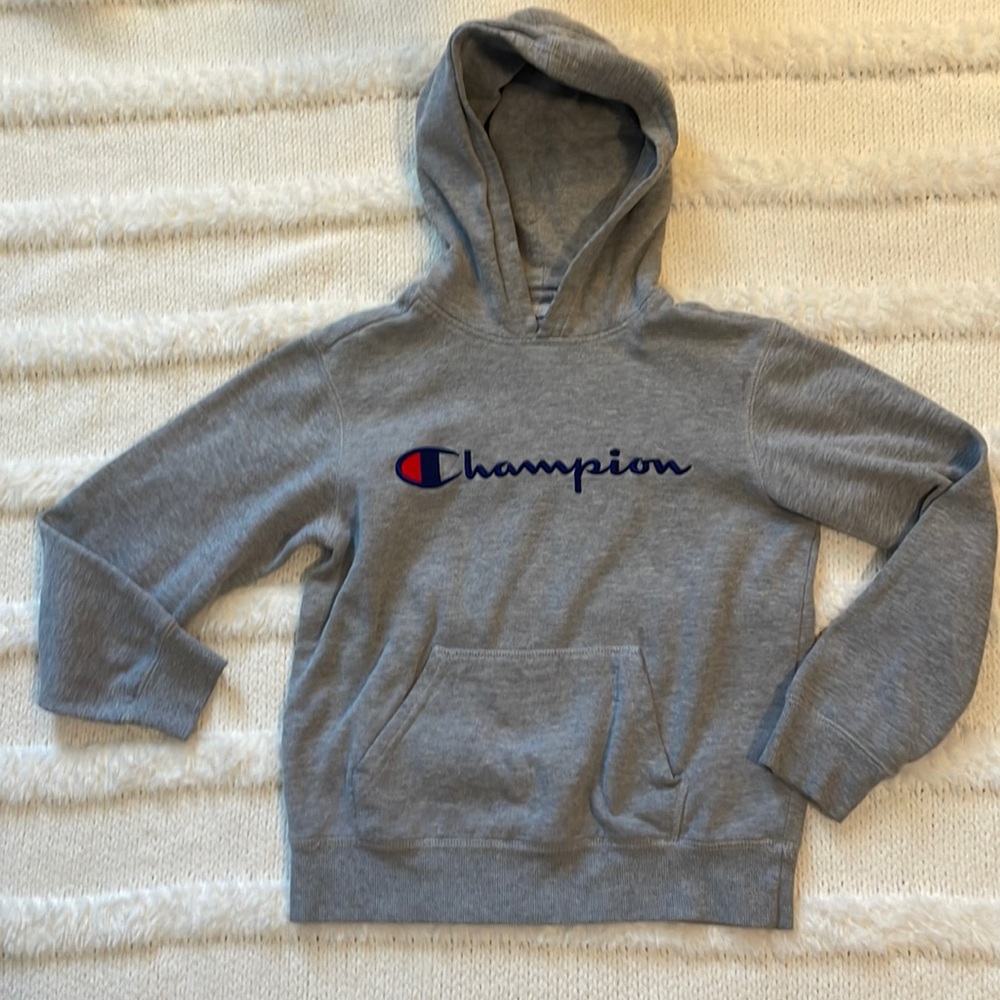 Champion Hoodie gray boys M